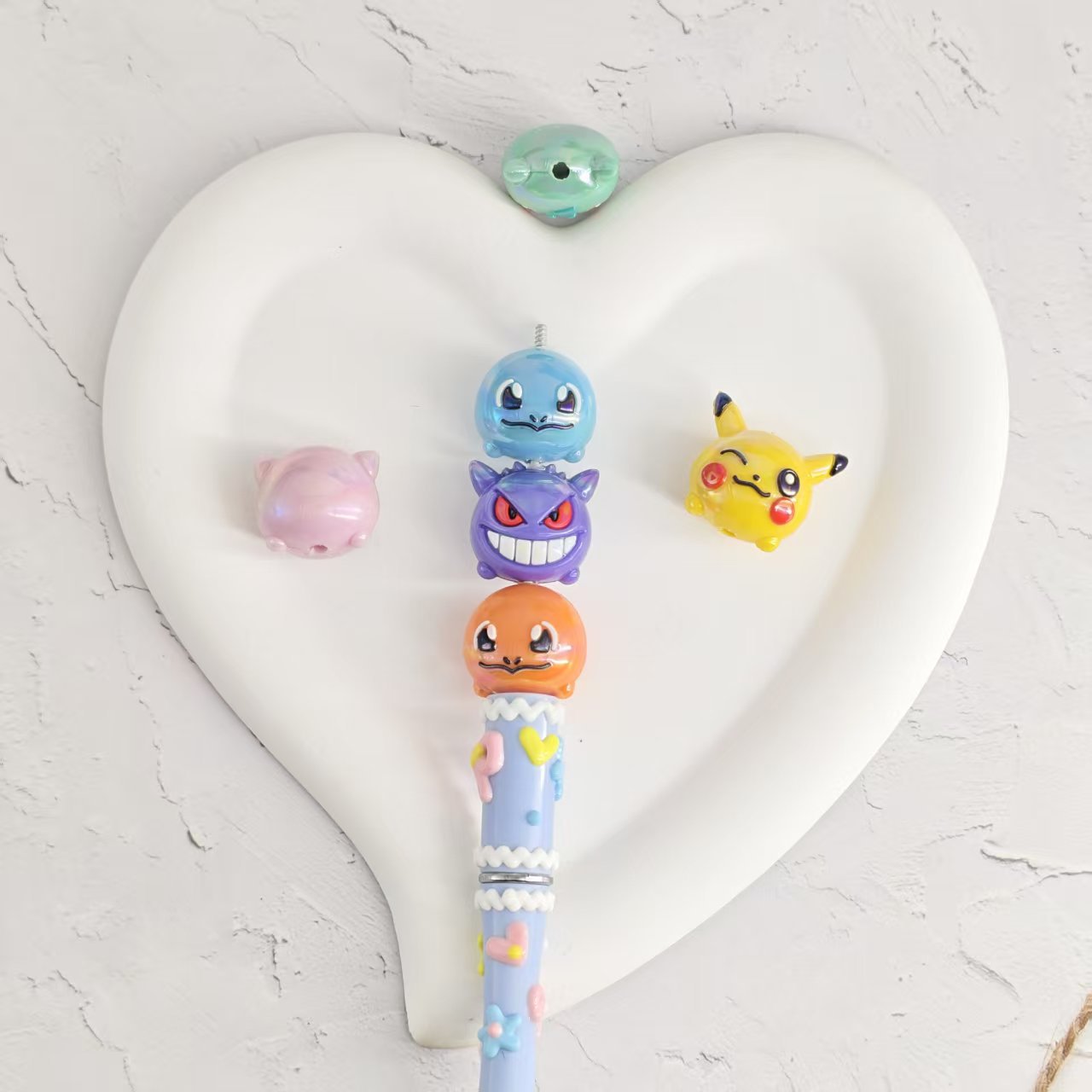 Penn Reel Fierce - 10 Stück Pokemon Gengar Pikachu PVC-Fokalperlen
