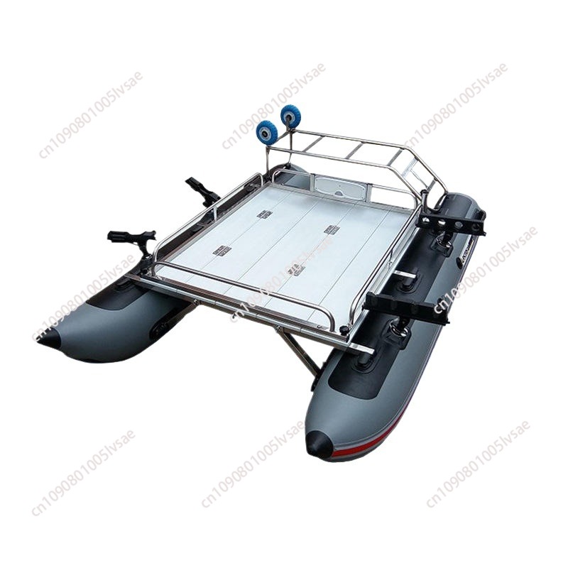 Fishing Boat Inflatable - Aluminium-Deck PVC-Ponton 1/2/4 Aufblasbares Boot Köderboot