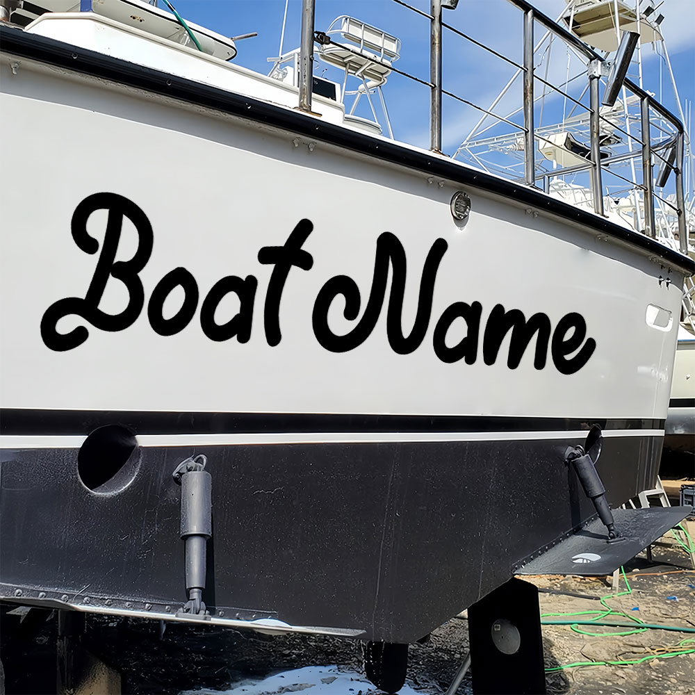 Fishing Boat Oar - 1 Stück Bootsaufkleber, personalisiert, wasserdicht, DIY,